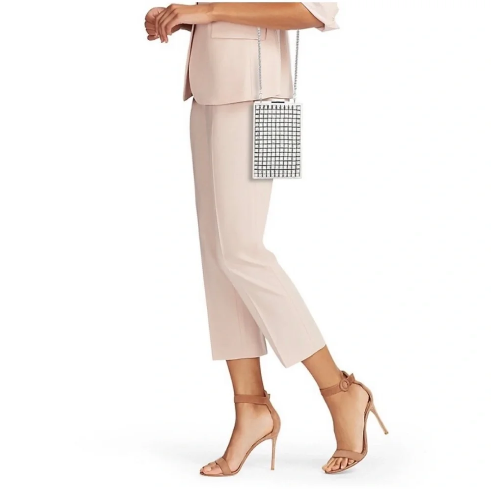 ALICE & OLIVIA stunning, silver rhinestone clutch or crossbody purse-LIKE NEW! - Picture 2 of 10